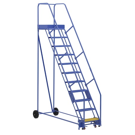Vestil 140 H Steel Warehouse Ladder, 58 deg Perf, 11 Step, 21", 11 Steps LAD-11-21-P